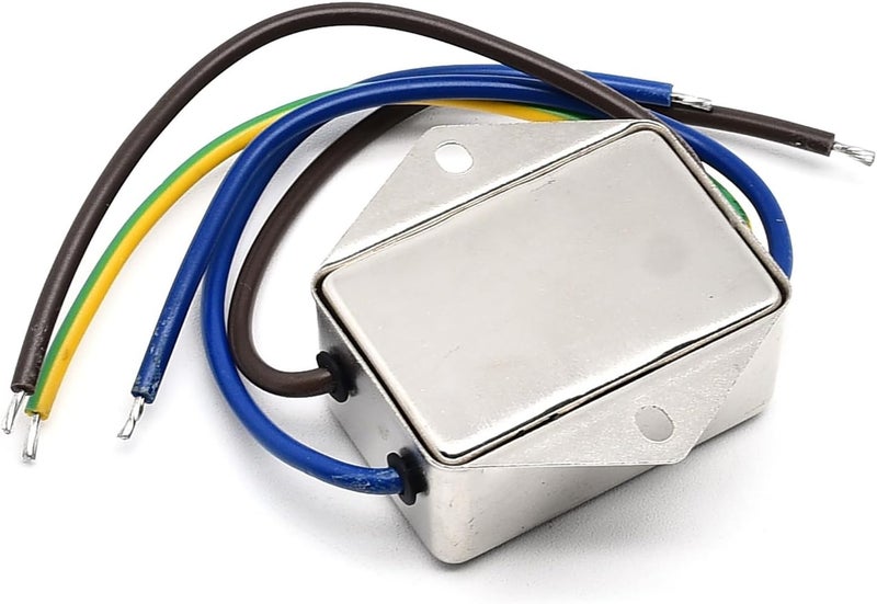 Surf turtle EMI Filter,115/250VAC 10A Noise Suppressor Power Filter With Wire - Image 4